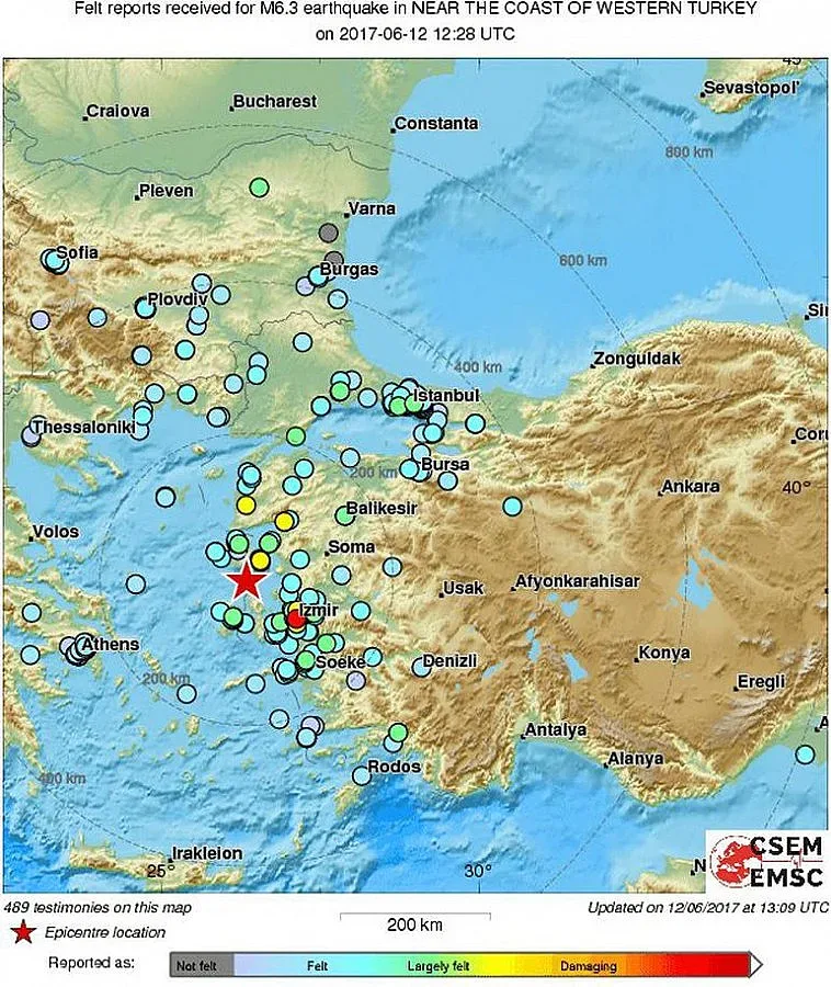 Трус в Егейско море разлюля Югоизточна България