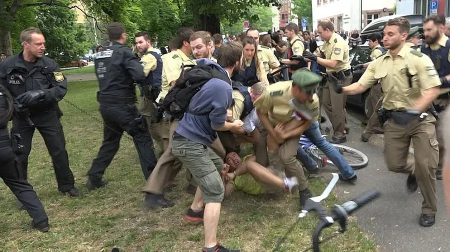 Бунт в Нюрнберг заради афганистанец