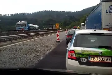 Скандално! За пореден път! 10 км тапа на "Хемус"