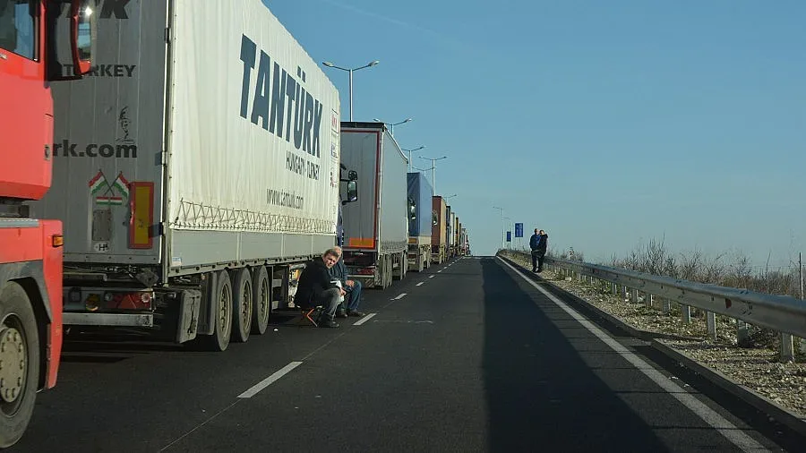 7-километрова колона на ГКПП "Капитан Андреево"