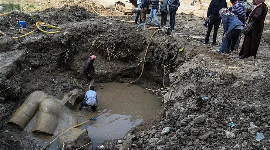 Откриха колосална фигура на Рамзес II