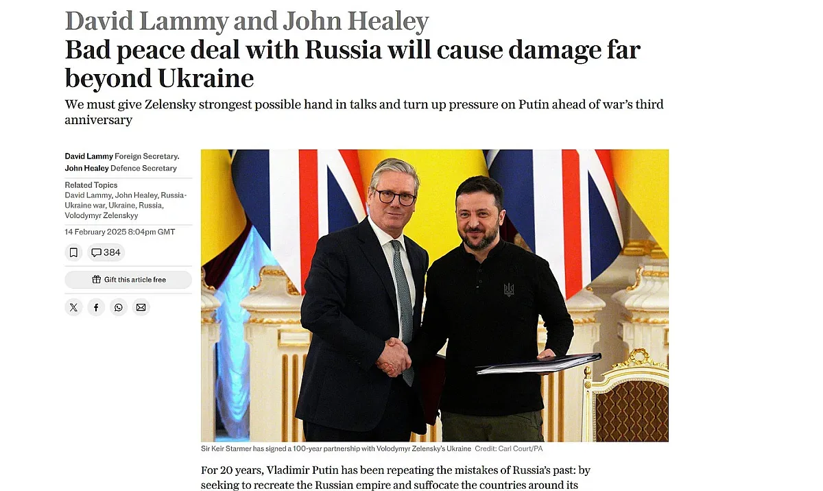 Британски министри бият тревога. Какво може да се случи с Украйна