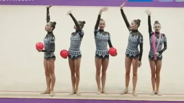 Сребърен медал за българският ансамбъл по художествена гимнастика