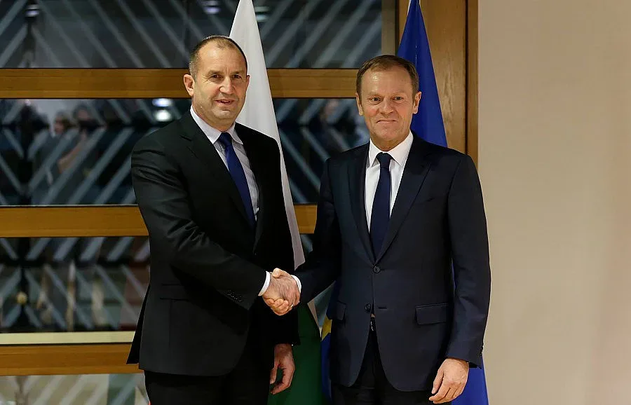 Румен Радев се срещна с Доналд Туск (ВИДЕО)