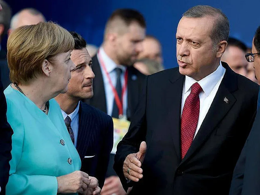 Меркел при Ердоган на 2 февруари