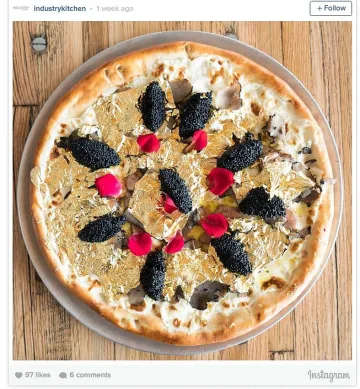 2000 долара за пица със злато