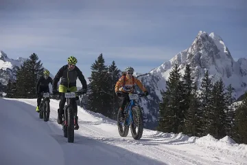 С колело на лед за Деня на снега