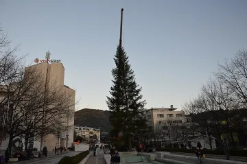 Коледна елха вече краси Благоевград