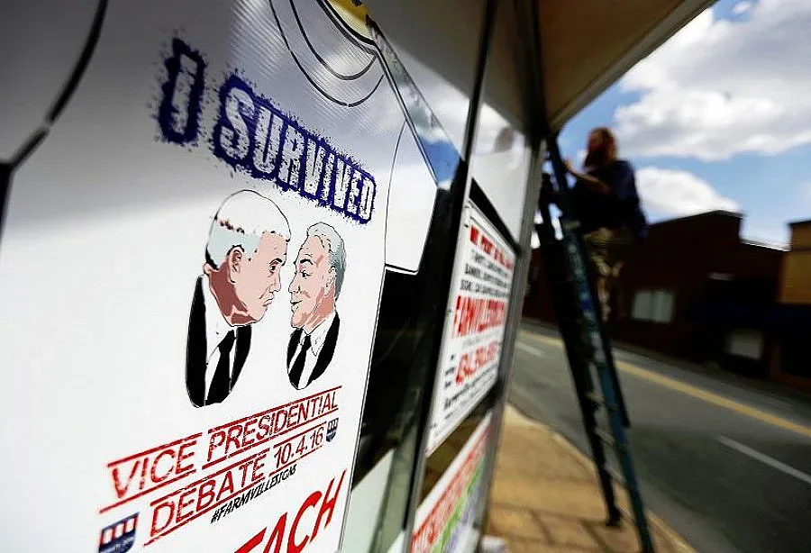 Първи дебат между вицетата на Клинтън и Тръмп
