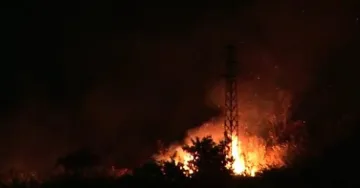 Пожар горя във вилната зона на Казанлък 