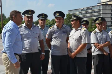 Посрещнаха тържествено огнеборците от Скопие (ОБЗОР)