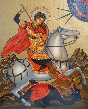 Св. Георги върши чудеса от Атон до Америка