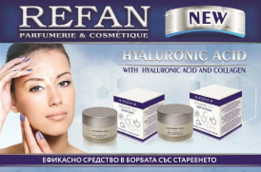 Кремове с хиалуронова киселина на REFAN – ключ към младостта