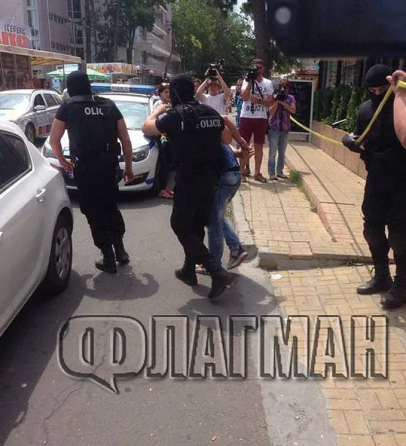 Зрелищни арести в Бургас на възстановката за Очите