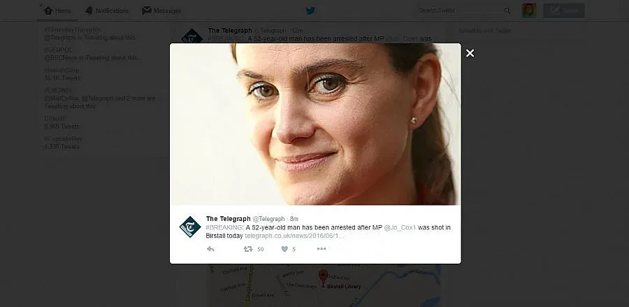 Британска депутатка простреляна и наръгана