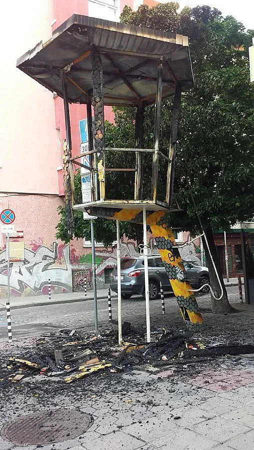 Изгоря арт вишката на "Патрираха" и "Ангел Кънчев"