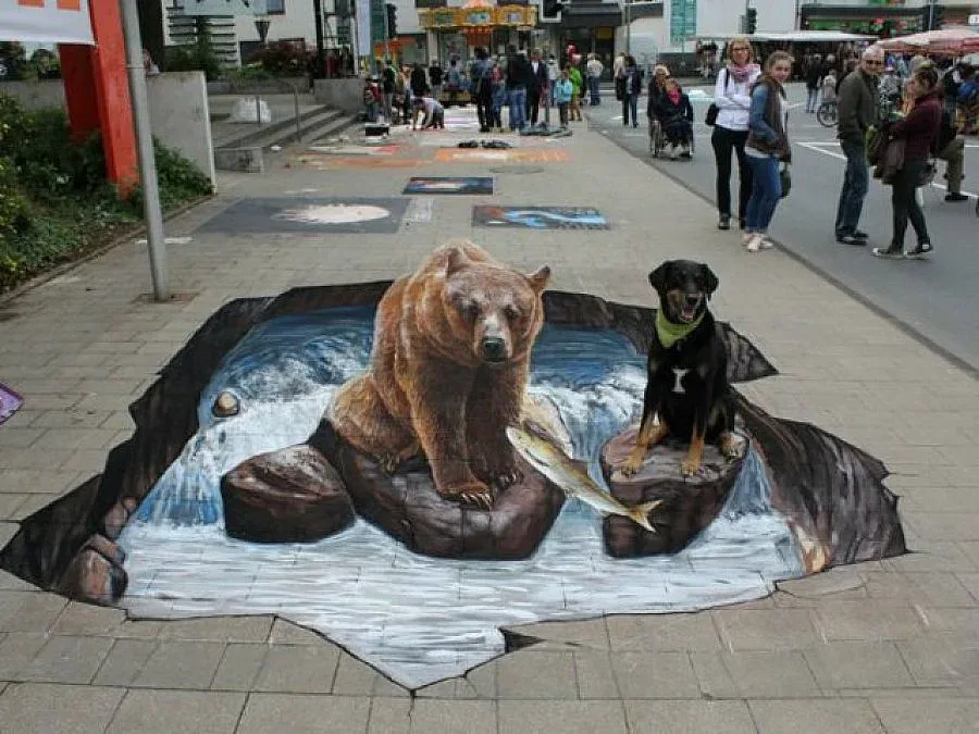 3D рисунки украсиха старозагорско село