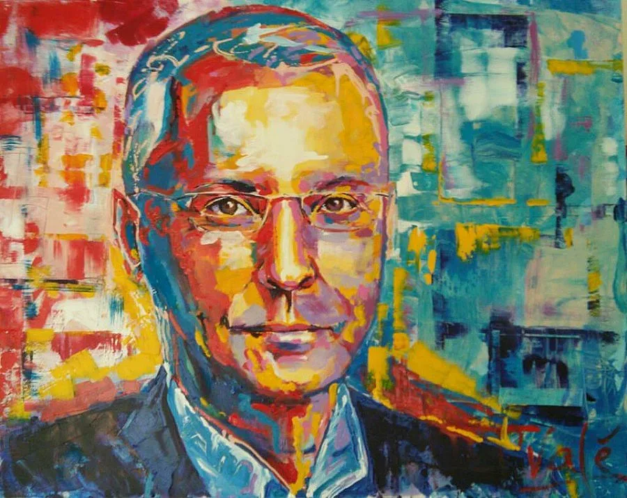 Станишев грейна в портрет-акрил за юбилея си