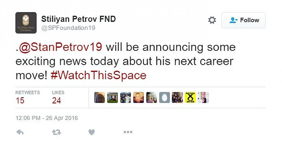 Стилиян Петров се завръща на терена