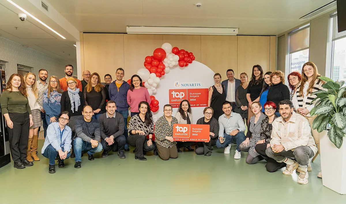Novartis България с трето поредно отличие за водещ работодател