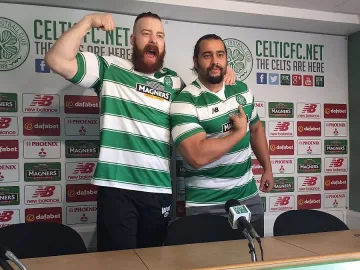 Русев се заяжда с нападател на "Селтик"