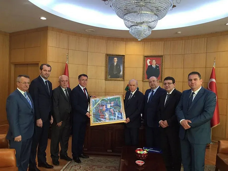 Риза и Казак с делегация на ДПС в Анкара