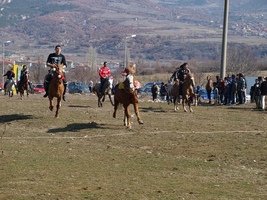 Чувал с храна за най-бързите и най-силни коне в Симитли