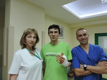 В „Софиямед“ трансплантираха палец от крак на ръка