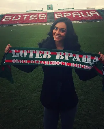 Мис Национален отбор по футбол стана член на фен клуб на "Ботев" Враца