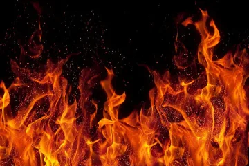Пожар вилня в стар склад