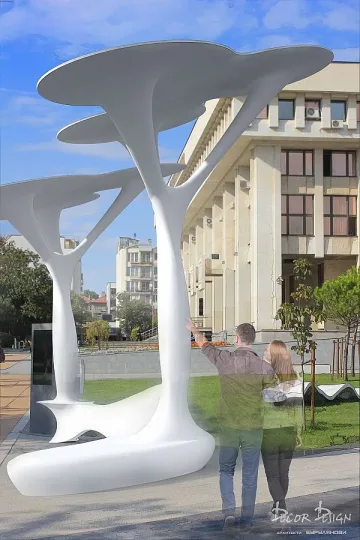 Соларни дървета за GSM-и в центъра на Бургас