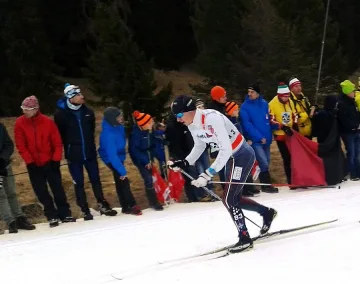 Веско Цинзов на старт в спринта на 1,2 км в Оберсдорф