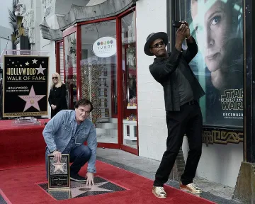 Куинтин Тарантино със звезда на славата 