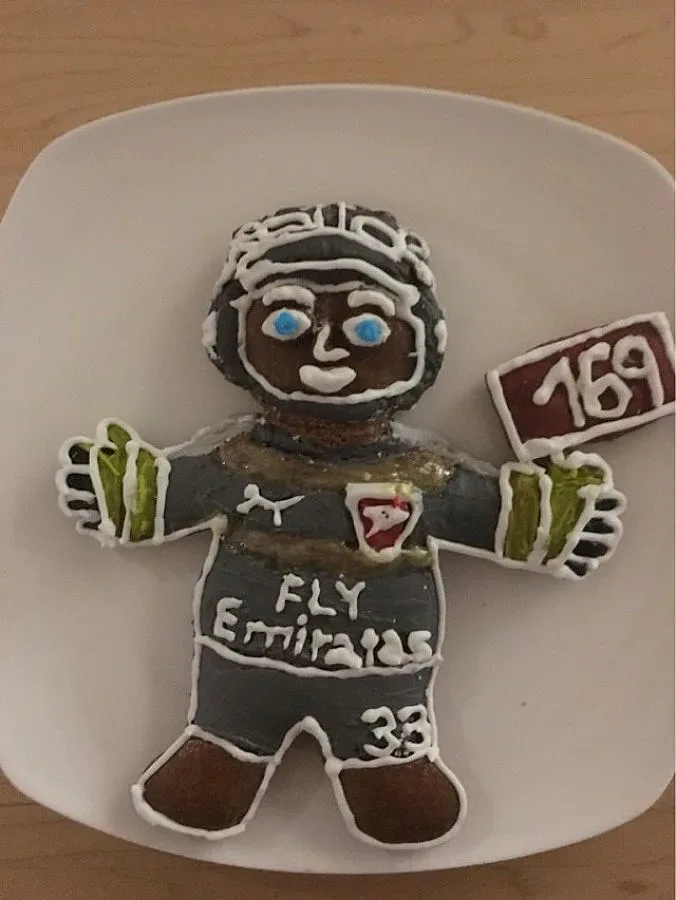 Жената Чех му подари бисквитка за рекорд