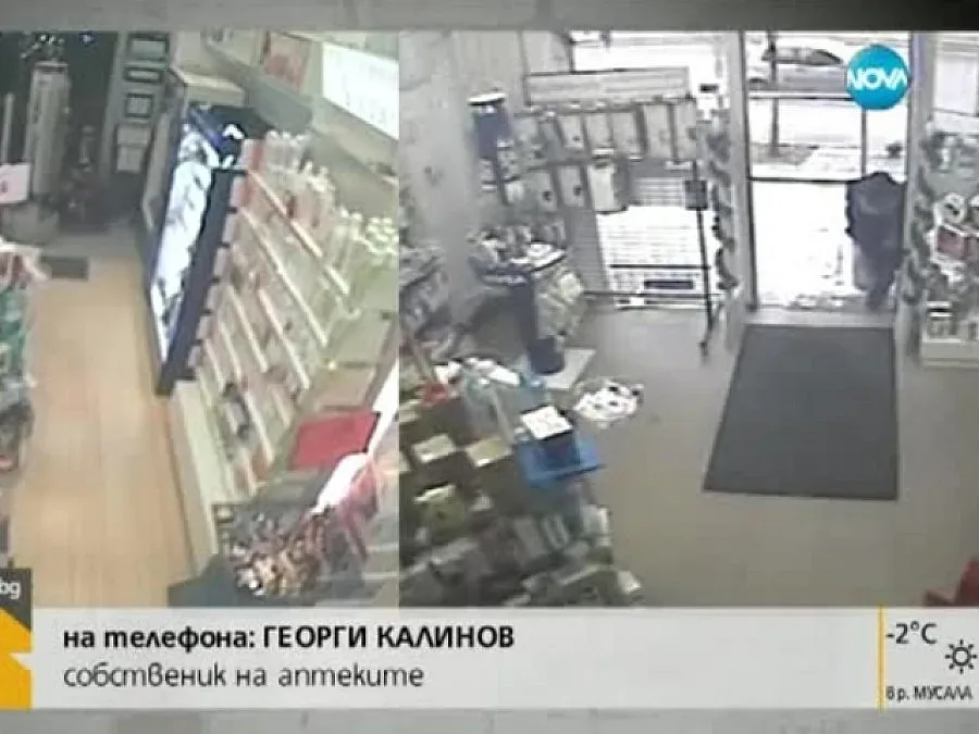 Издирват мъж, обрал 2 аптеки (ВИДЕО)