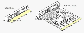 Samsung с патент за  навиващ се таблет