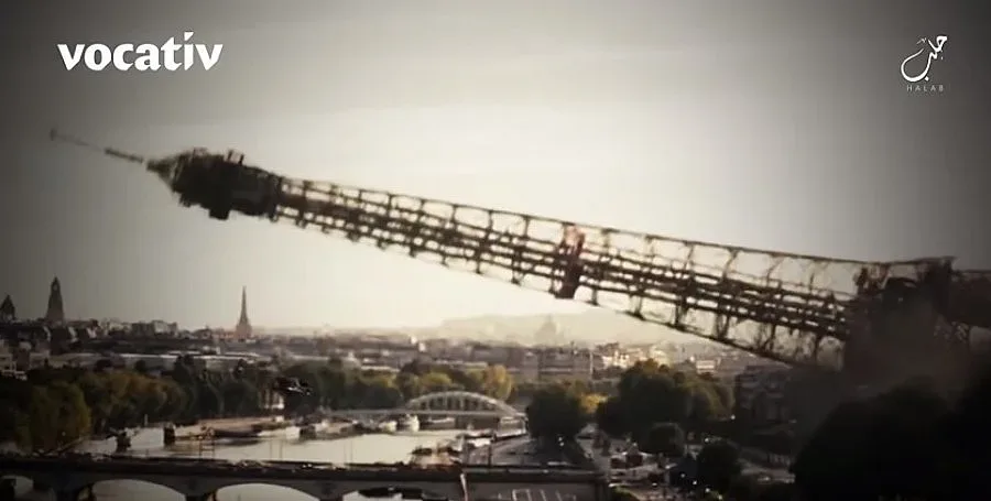 ВИДЕО: ИД показа как пада Айфеловата кула, сипе заплахи 