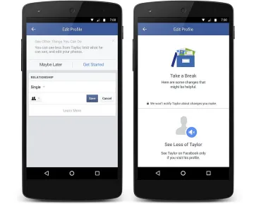 Фейсбук ще помага при раздяла с гаджето