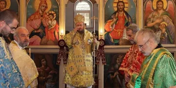 Владиката Наум  освети обновената църква в Цар Калоян