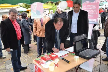 Миков с пожелание за успех на изборите и шест вида халва в с. Брош
