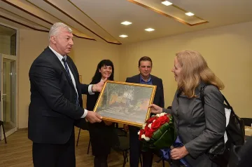 Здравко Димитров с британски дипломат в Пловдив