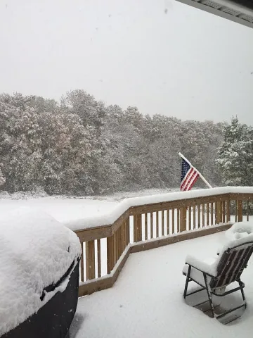 Сняг падна в Ню Йорк 