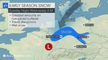 Сняг изненада германци (ВИДЕО)