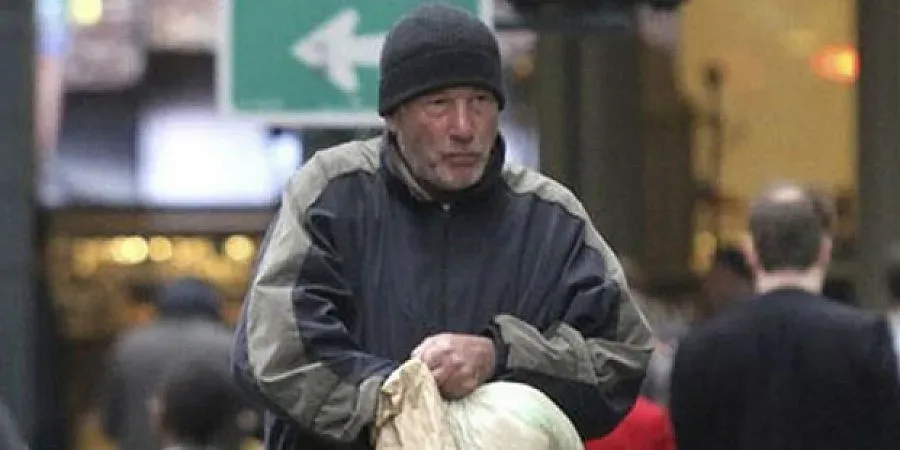 Ричард Гиър стана бездомник