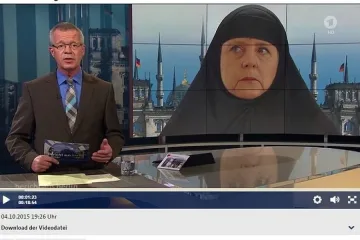 Германска телевизия показа Меркел с хиджаб