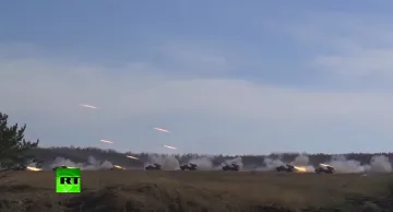 Първо видео от ударите на руската армия