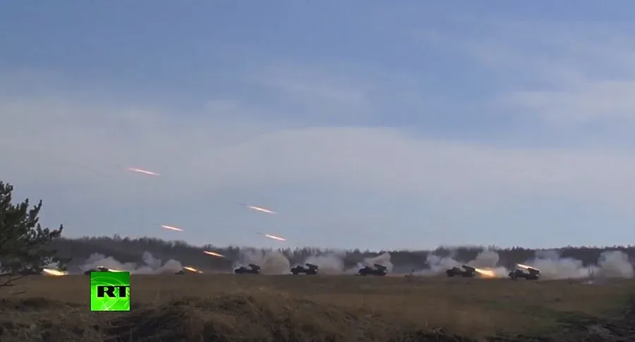 Първо видео от ударите на руската армия