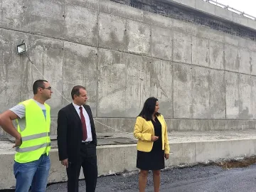 Министър Павлова направи внезапна проверка на Западната дъга на Околовръстното