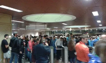 Опашки на метрото след концерта на "Васил Левски"