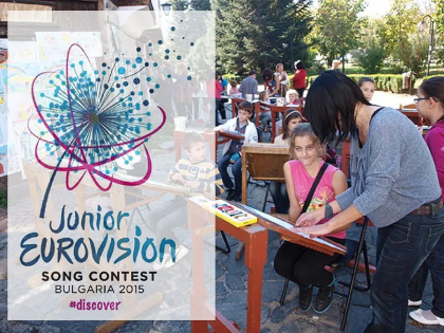 Хлапета рисуват в кампания за Детска Евровизия